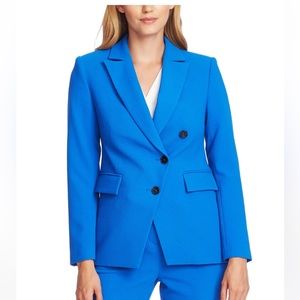 Vince Camuto – Asymmetrical Front Parisian Crepe Blazer